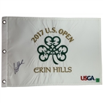 Brooks Koepka Signed 2017 US Open at Erin Hills Flag JSA ALOA