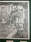 Palmer, Sarazen, Nelson & Crenshaw Cut Signatures With The Masters Commemorative Print JSA ALOA