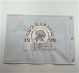 Dual-Team Signed 2021 Walker Cup at Seminole Embroidered Flag JSA ALOA