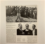 Ben Hogan Signed Masters Magazine Page Photo JSA#AC56129