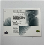 2001 Upper Deck SP Authentic Golf Sign of the Times John Daly Card