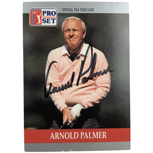 Arnold Palmer Signed 1990 Pro Set PGA Tour Arnold Palmer #80 Card JSA #AI45768