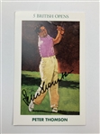 Johnny Bulla, Peter Thomson & Gary Player Signed Cards JSA