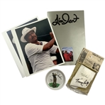 Archer Signed Ashtray, Bolt Signed Tone O Matic Aid w/ Jim Dent Promotional Photos JSA