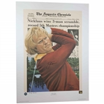 Jack Nicklaus Signed 1975 Masters Commemorative Lithograph by Douglas and London Originals JSA ALOA