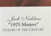Jack Nicklaus Signed 1975 Masters Commemorative Lithograph by Douglas and London Originals JSA ALOA