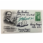 Six 1973 USA Ryder Cup Players W/Nicklaus Signed Bobby Jones FDC JSA ALOA