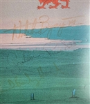 Tiger Woods, US & GB&I Teams Signed 1995 Walker Cup Poster - Framed JSA ALOA