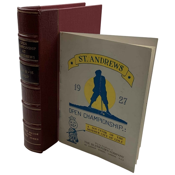 1927 Open Championship at St. Andrews Program w/ Custom Clamshell Case - Bobby Jones Win