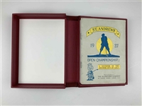 1927 Open Championship at St. Andrews Program w/ Custom Clamshell Case - Bobby Jones Win