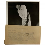 1941 Craig Wood Speedray Original International News Photos Press Photograph at Winged Foot Golf Club