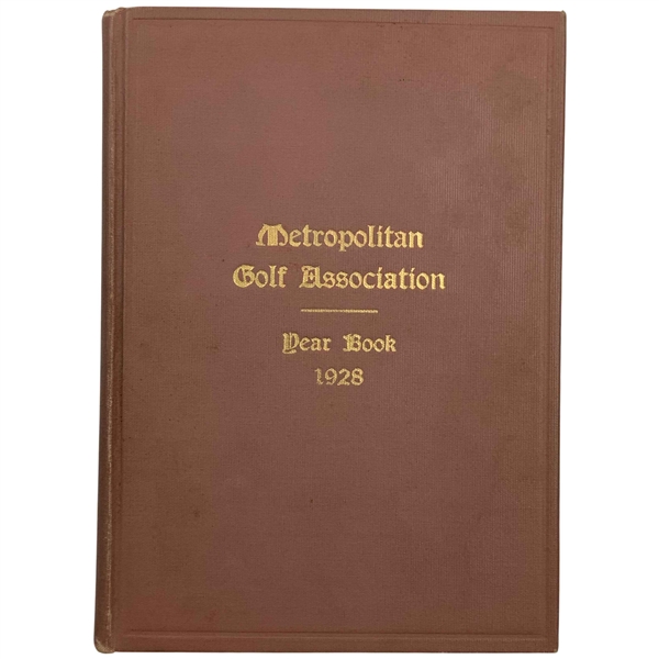 1928 Metropolitan Golf Association Year Book
