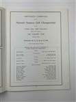 1934 US Amateur Program at The Country Club - Lawson Little Little Slam Victory