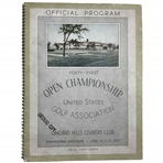 1937 US Open Official Program Oakland Hills Country Club - Ralph Guldahl Win