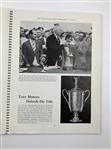 1937 US Open Official Program Oakland Hills Country Club - Ralph Guldahl Win
