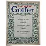 August 1926 Issue of The American Golfer Magazine W/Bobby Jones Content