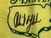 Phil Mickelson Signed 2009 Masters Tournament Embroidered Flag JSA ALOA