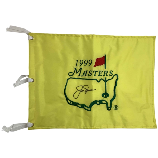 Jack Nicklaus Signed 1999 Masters Tournament Embroidered Flag JSA ALOA