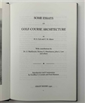 Colt, H. S. and C. H. Alison. Some Essays on Golf-Course Architecture. Grant Books, 1990. Limited Edition #76/700 (Signed)
