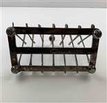 Superior Silver Plate Co. Golf-Themed Silver-Plated Novelty Toast Rack