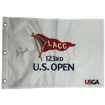 Wyndham Clark Autographed 2023 123rd U.S. Open Golf Flag JSA ALOA