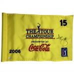 Adam Scott Signed 2006 Match Used Tour Championship Yellow Hole 15 Pin Flag JSA #CM67228
