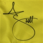 Adam Scott Signed 2006 Match Used Tour Championship Yellow Hole 15 Pin Flag JSA #CM67228