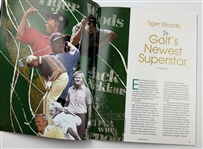 1997 Heroes of the Game Tiger Woods Diamond Edition Number 55 Limited Edition Magazine 65/150