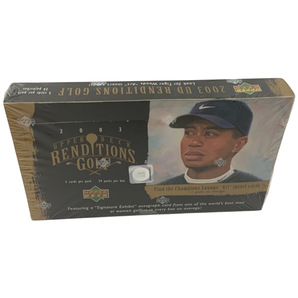 2003 Upper Deck Renditions Golf Hobby Box Factory Sealed