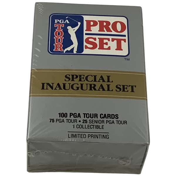 1990 Pro Set PGA Tour Special Inaugural Set Factory Sealed 100 Card Box