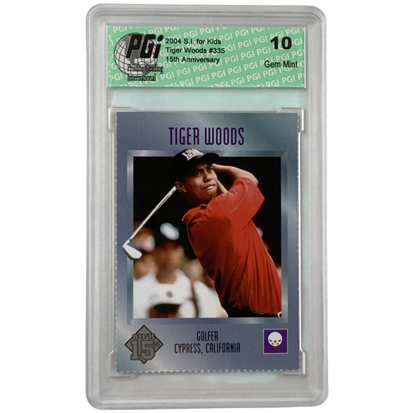 2004 Sports Illustrated for Kids Tiger Woods 15th Anniversary #335 PGI 10 Gem Mint