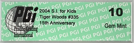 2004 Sports Illustrated for Kids Tiger Woods 15th Anniversary #335 PGI 10 Gem Mint