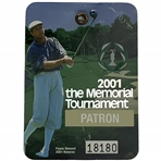 2001 Memorial Tournament Badge - Tiger Woods PGA Tour Win #28