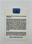 2000 The Memorial Tournament Badge Jack Nicklaus Honoree - Tiger Woods PGA Tour Win #19