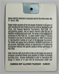 1999 Memorial Tournament Badge - Tiger Woods PGA Tour Win #9