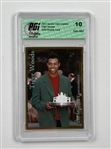 A Collection of four 2001 Sports Card Investor Tiger Woods Gold Rookie Cards Graded PGI 10 Gem Mint