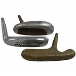Greg Normans Personal A Trio of Vintage Golf Putter Heads Including Cleveland and Bullseye Models