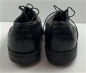 Greg Norman's Personal Pair of FootJoy Classics Dry Handcrafted USA Mens Exotic Alligator Print Leather Golf Shoes