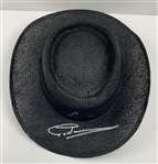 Greg Norman's Signed Personal Shark TaylorMade Signature Black Straw Golf Hat JSA ALOA