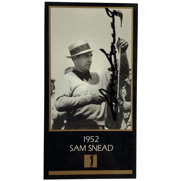 Sam Snead Signed 1993 Grand Slam Ventures Champions of Golf Card JSA ALOA