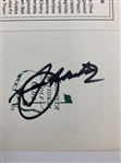 Seve Ballesteros Signed ANGC Scorecard JSA ALOA