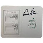 Arnold Palmer Signed Augusta National Golf Club Masters Scorecard JSA ALOA