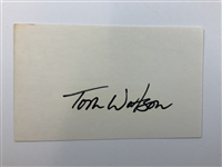 Palmer, Watson, Nicklaus, Trevino & Player Signed Cards JSA ALOA