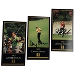 A Trio of Signed 1993 Grand Slam Ventures Champions of Golf The Masters Collection Trading Cards JSA ALOA