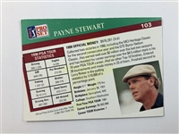 Payne Stewart Signed 1991 Pro Set PGA Tour Card JSA ALOA