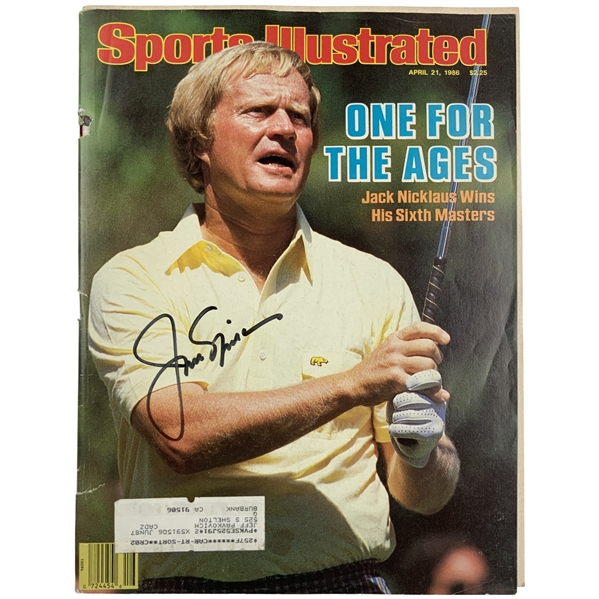 Jack Nicklaus Signed Sports Illustrated Magazine April 21 1986 Masters Victory Issue JSA ALOA