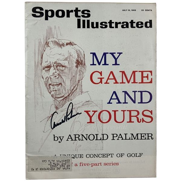 Arnold Palmer Signed July 15, 1963 Sports Illustrated Magazine JSA ALOA