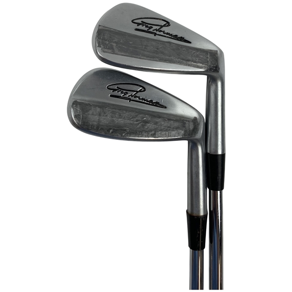 Greg Normans Pair of Cobra Greg Norman Signature Forged Tour Golf Irons