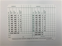 A Collection of Unused Augusta National Golf Club Scorecards