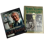 Palmer & Nelson Signed Golf Books: Arnold Palmer, Golf Journal (1997) & Byron Nelson, Winning Golf JSA ALOA